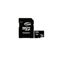 Card Memorie Micro SD cu Adaptor Team C10 8GB foto