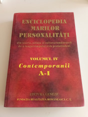 Enciclopedia marilor personalități-VOL. lV- Contemporanii - A-I foto