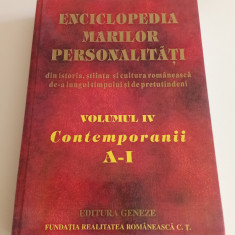 Enciclopedia marilor personalități-VOL. lV- Contemporanii - A-I