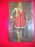 HOPCT 14781 STEFAN CEL MARE -DOMNUL MOLDOVEI -1457-1504 -PICTURA COSTIN PETRESCU - -CP PICTURA-- ROMANIA-NECIRCULATA