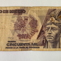 Bancnota 50 000 PESOS - 1990 - Mexic - P-93b
