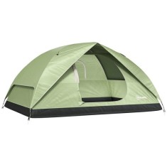 Cort camping, 2-3 persoane, impermeabil, cu geanta, verde, 205x275x135 cm foto