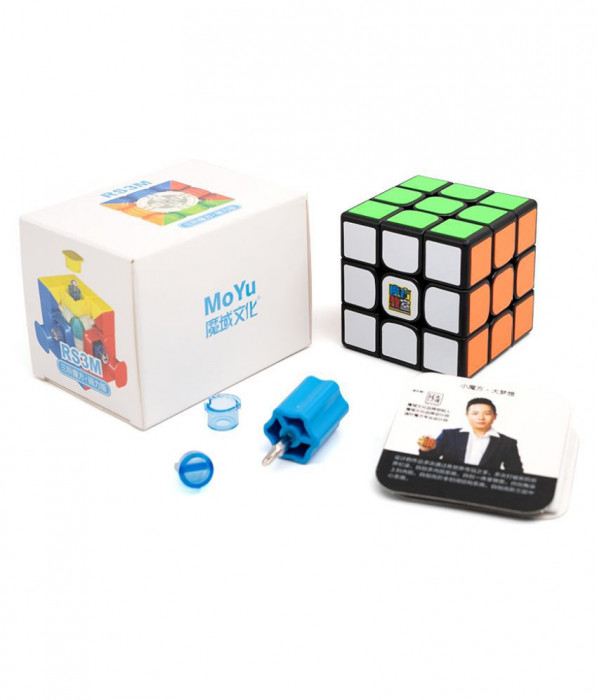 Cub Rubik Magnetic, Moyu MofangJiao RS3M 2020, Negru