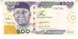 M1 - Bancnota foarte veche - Nigeria - 500 naira - 2006