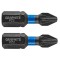 Set biti de impact PZ2X25mm 1/4&quot; 2buc. GRAPHITE 56H504 HardWork ToolsRange