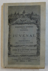 SATIRES DE JUVENAL , traduction nouvelle par VICTOR POUPIN , 1871 foto