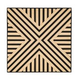 Panou acustic de perete Deco VII cu aspect de bambus, 60x60x1,8 cm
