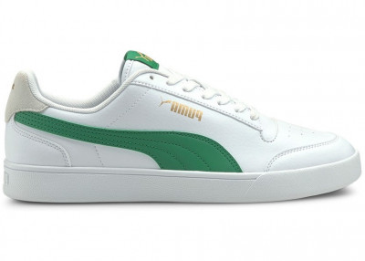 Adidasi Barbati Puma Shuffle White-Green-Ivory Glow-Gold 309668 13 Marimea 46 foto