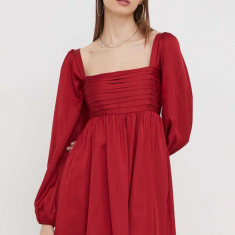 Abercrombie & Fitch rochie culoarea bordo, mini, evazati