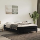 VidaXL Saltea de pat cu arcuri, negru, 140x220x20 cm, catifea