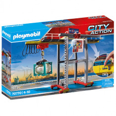 Set de Constructie Playmobil Macara de Marfa cu Container foto