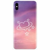 Husa silicon pentru Apple Iphone X, Galaxy Heart