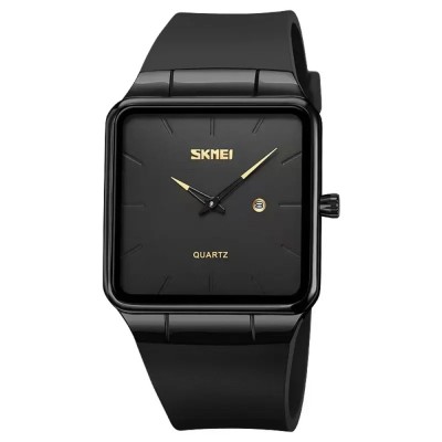 Ceas Barbati SKMEI 1961 Negru , Afisaj Analog, Functii Multiple, Design Elegant, Calendar, Rezistent la Apa 3ATM foto