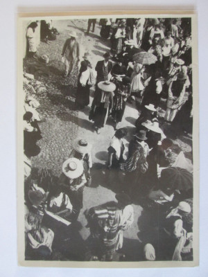 Rară! Carte poștală foto Reghin/Mureș:Zi de t&amp;acirc;rg,necirculată anii 30 foto