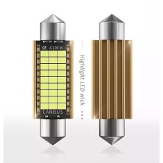 Set 2 leduri 36mm canbus 24 smd alb 6000k PREMIUM