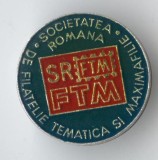 Insigna Societatea Romana de Filatelie Tematica si Maximafilie