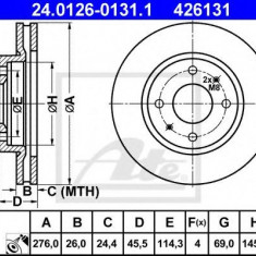 Disc frana MITSUBISHI LANCER Combi (CS) (2003 - 2008) ATE 24.0126-0131.1