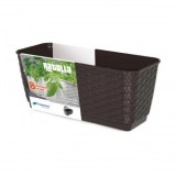 Ghiveci dreptunghiular Strend Pro Ratolla Self-Watering 500PWDRL, cu tava si carlige, 12L