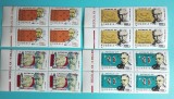 TIMBRE ROMANIA 1999 L.P.1491 SECOLUL XX-(II) MILENIUM BL.4 VALORI MNH
