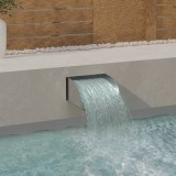 VidaXL Cascadă cu LED-uri, 30 x 34 x 14 cm, oțel inoxidabil 304