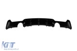 Difuzor spate stil M Performance Design Design potrivit pentru BMW Seria 4 F32 Coupe, F33 Cabriolet, F36 Gran Coupe cu bara M-Technic dupa 2013 -o--o-