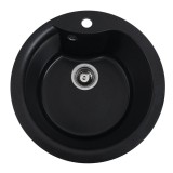 Chiuveta de bucatarie Elefant Premium Turas 480 , Negru metalic 482 mm Innovative ReliableTools