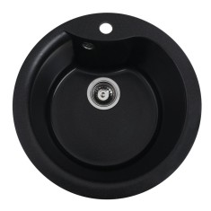 Chiuveta de bucatarie Elefant Premium Turas 480 , Negru metalic 482 mm Innovative ReliableTools foto