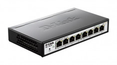 Switch d-link dgs-1100-08 8 porturi gigabit capacity 16gbps 8k mac foto