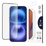 Folie de protectie Ecran DUX DUCIS pentru Apple iPhone 16, Sticla Securizata, Edge Glue, Neagra