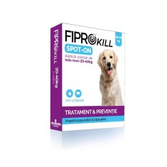 Antiparazitar Extern Pentru Caine 20-40 Kg Fiprokill Dog &quot;L&quot; 268 Mg Spot-on 3 Pip/ Cut