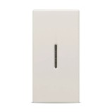 &Icirc;ntrerupător simplu modular ELBI Moda Voice 1M 10AX cu LED albastru &icirc;ncorporat, design elegant &icirc;ncastrat disponibil &icirc;n 4 nuanțe pentru orice decor