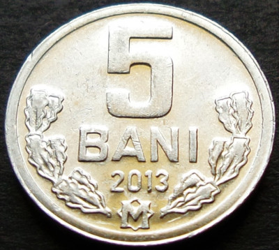 Moneda 5 BANI - Republica MOLDOVA, anul 2013 * cod 1245 B = excelenta foto