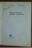 S. Calin, C. Belea - Sisteme Automate Adaptive si Optimale