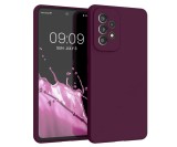 Cumpara ieftin Husa din silicon Kwmobile pentru Samsung Galaxy A53 5G, Bordeaux - RESIGILAT