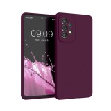 Husa din silicon Kwmobile pentru Samsung Galaxy A53 5G, Bordeaux - RESIGILAT