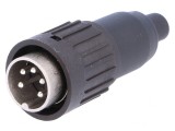 Mufă DIN Tată 5-PIN 240&deg; Drept Pe Cablu