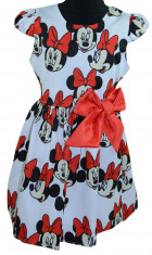 Rochie eleganta pentru fetite Minnie Mouse-Natalia RNTL9-R, Rosu foto