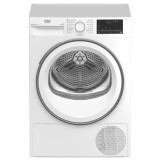 Uscator rufe automat Beko B3T68230, pompa de caldura, 8 kg, clasa A++, latime 59.7 cm, RecycledDry, tehnologie SteamCure, functi