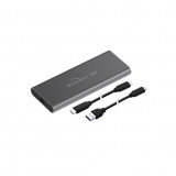 Rack extern SSD M.2 NGFF (de tip SATA) la USB 3.0 / USB-C cu carcasa