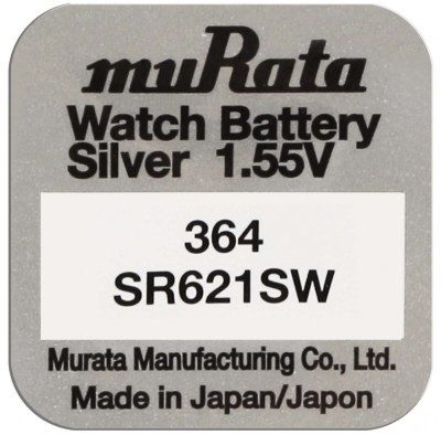 Baterie 364, SR621SW, Oxid Argint, 1.55V, Murata foto