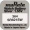 Baterie 364, SR621SW, Oxid Argint, 1.55V, Murata