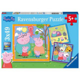 PUZZLE PEPPA PIG, 3x49 PIESE, Ravensburger