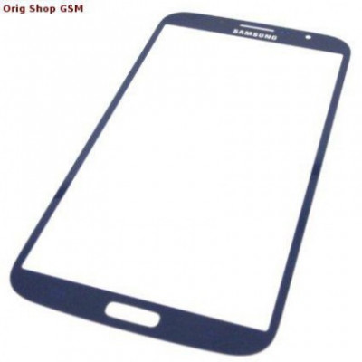 Carcasa (Sticla) Geam Samsung I9200 Mega 6.3 Blue Orig Chin foto