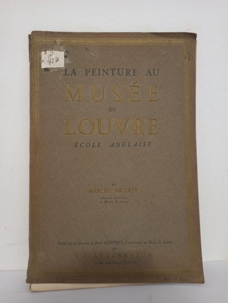 La Peinture au Musee du Louvre. Marcel Nicolle - Ecole Anglaise