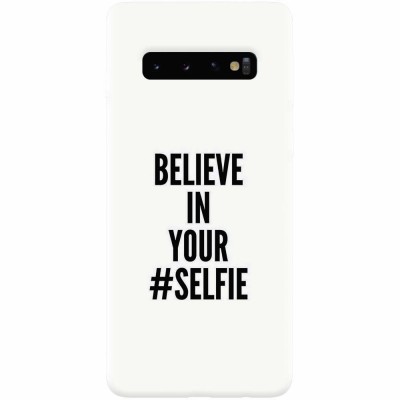 Husa silicon pentru Samsung Galaxy S10 Plus, Believe In Yourlfie foto