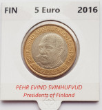 2271 Finlanda 5 euro 2016 President Pehr Evind Svinhufvud km 291, Europa