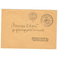 1940 - Plic circulat Salonta(Bihor) - Szombathely, stamp.spec.
