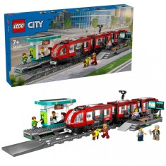 LEGO CITY TRAINS STATIE SI TRAMVAI IN CENTRUL ORASULUI 60423 foto