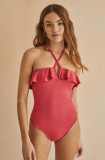 Women&#039;secret costum de baie dintr-o bucată PERFECT FIT 1 culoarea roz, cupa moale, 5525795