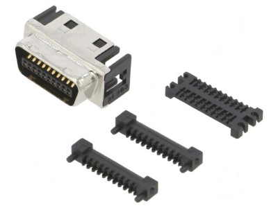 Conector D-Sub DXM IDC 20 PIN Mufă pentru Cablu-Bandă Tată foto